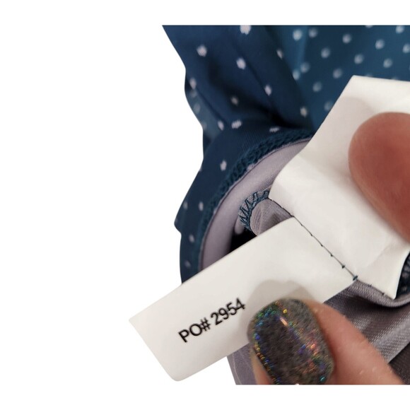 GREYSON Shirt Mens Medium Blue Racquet Icon Polo Logo Short Sleeve Golf Top - Picture 8 of 8